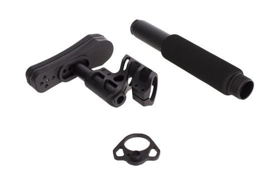 Odin Works Zulu 2.0 kit includes Zulu 2.0 stock, padded pistol buffer tube, and ambidextrous sling mount end plate